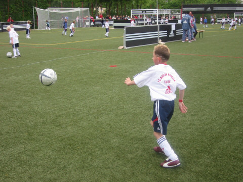 Marcel beim warm machen